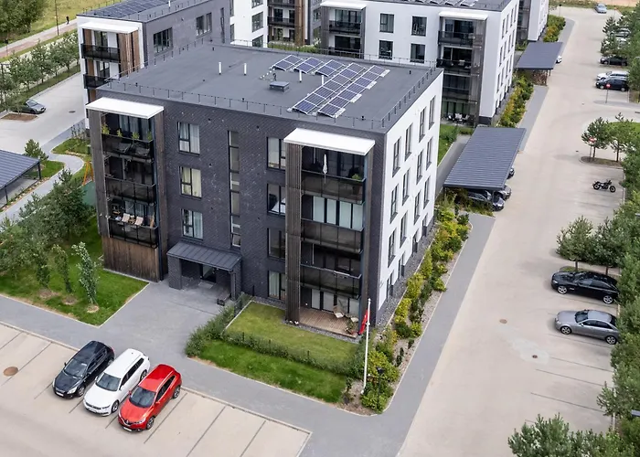D33 Vilnius - Brand New Luxury Apartment With Terrace, Garden, Ac And Parking